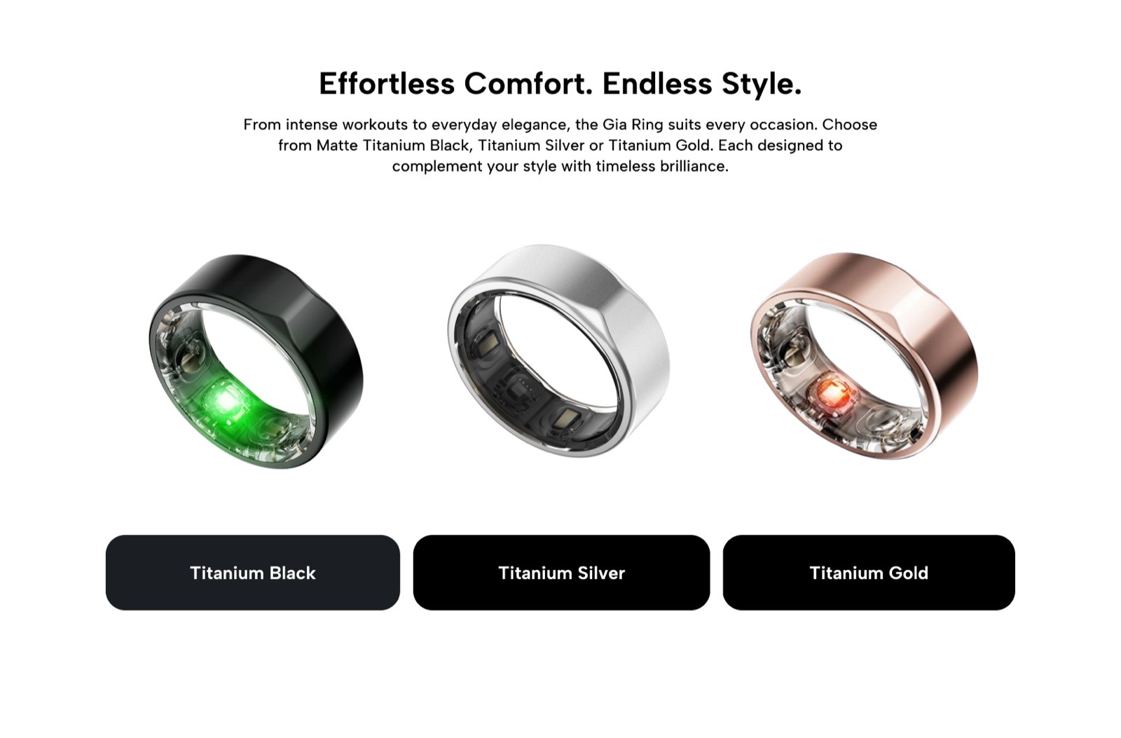 Ring color variations