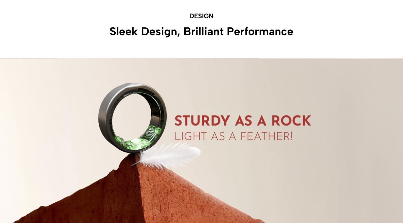Sleek ring design